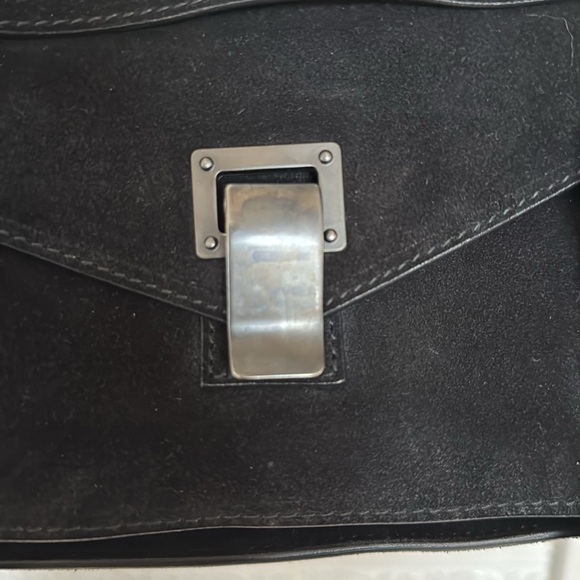 Proenza Schouler medium black suede PS1 with gunmetal hardware - like new! - Picture 3 of 10